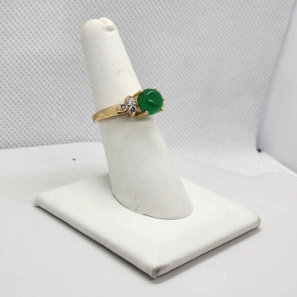 Brand NEW   Round JADE  Ring - Picture 2 of 4